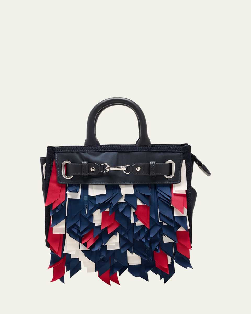 Jonny Go Lightly Small Logo Fringe Top-Handle Bag